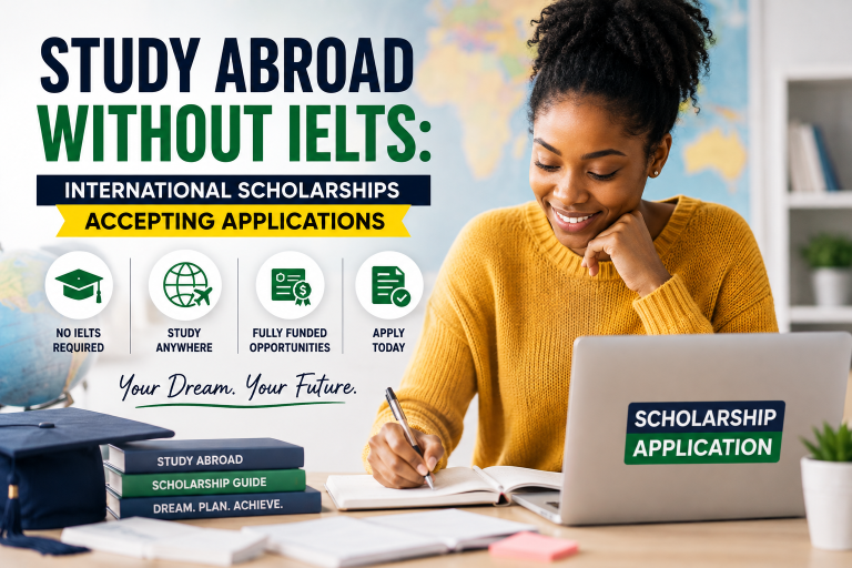Study Abroad Without IELTS: International Scholarships Accepting Applications