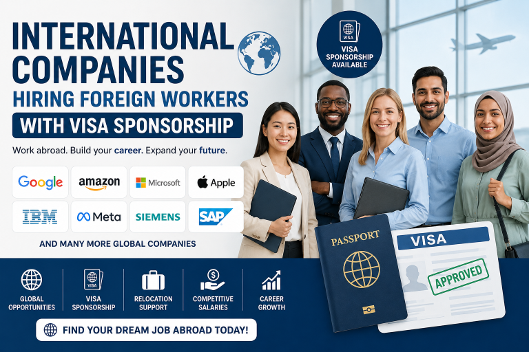 International Companies Hiring Foreign Workers with Visa Sponsorship