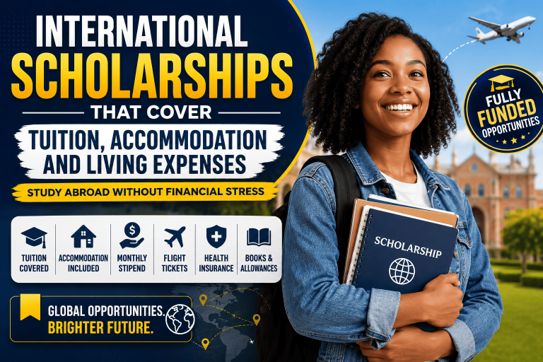 International Scholarships That Cover Tuition, Accommodation and Living Expenses